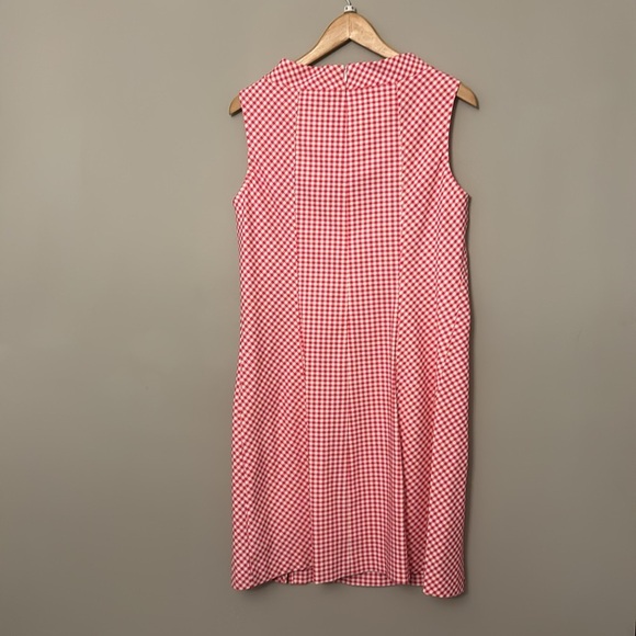 Sara Campbell Pink Gingham Sleeveless Dress Sz 8 - Picture 4 of 8